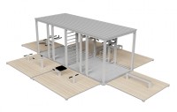Fitness kontejner. Design, konstrukce, realizace Moravany u Brna